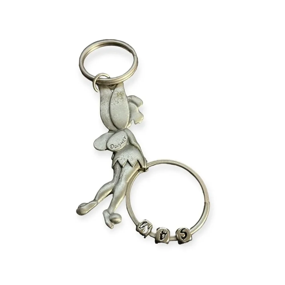 Disney Tinkerbell Pewter Keychain Namesake for SAM - Picture 2 of 2